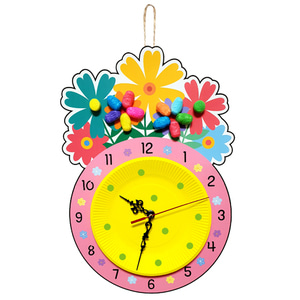 아트콘 4월 봄 꽃 시계 만들기 보니아라 돌봄교실